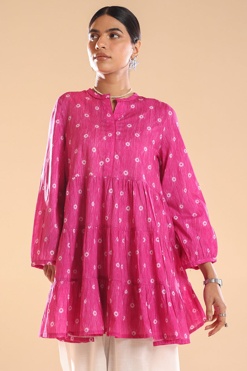 Shibori Peplum Edit
