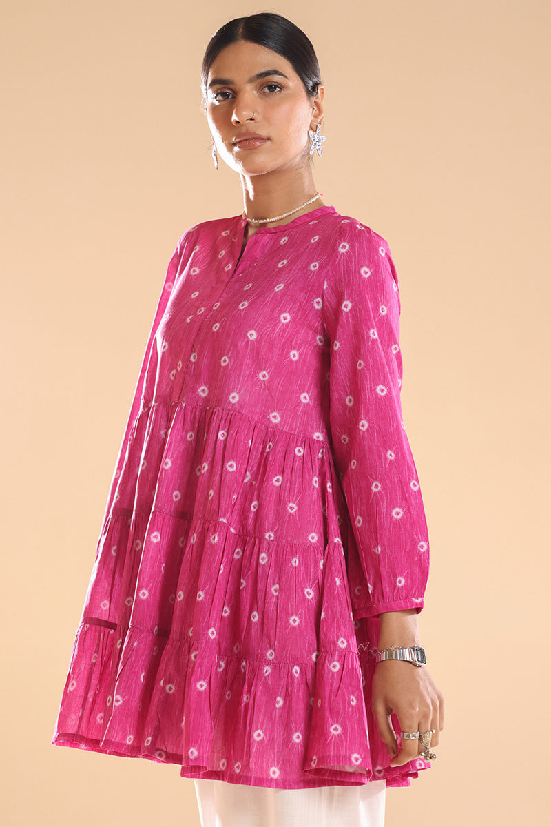 Shibori Peplum Edit