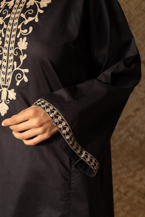 Midnight Embroidered Kurti