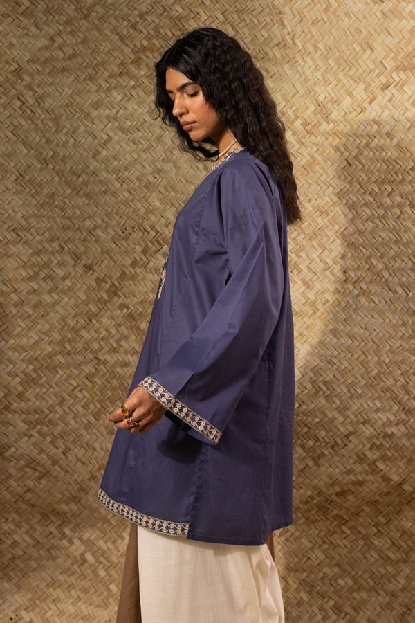 Midnight Embroidered Kurti