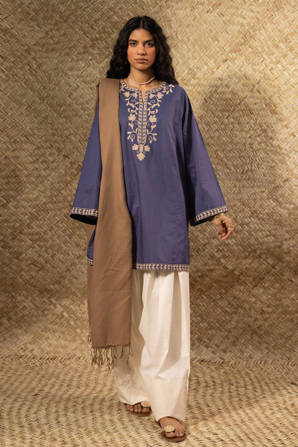 Midnight Embroidered Kurti