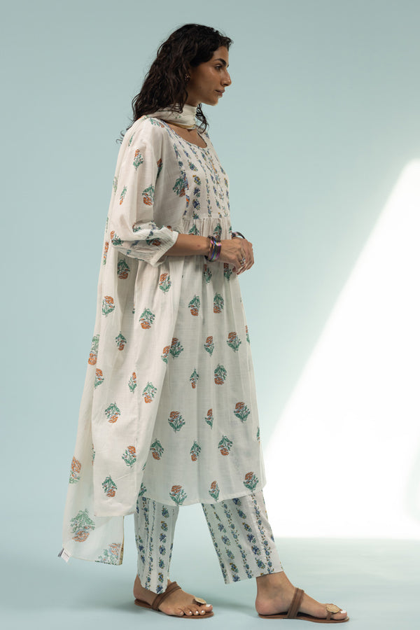 Block Garden Dupatta