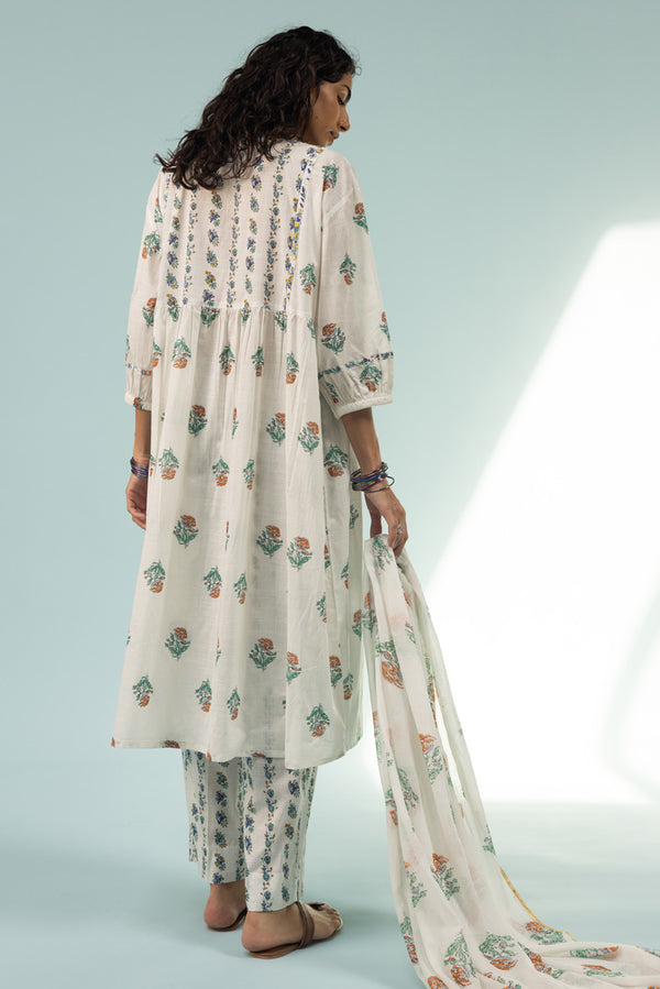 Block Garden Dupatta