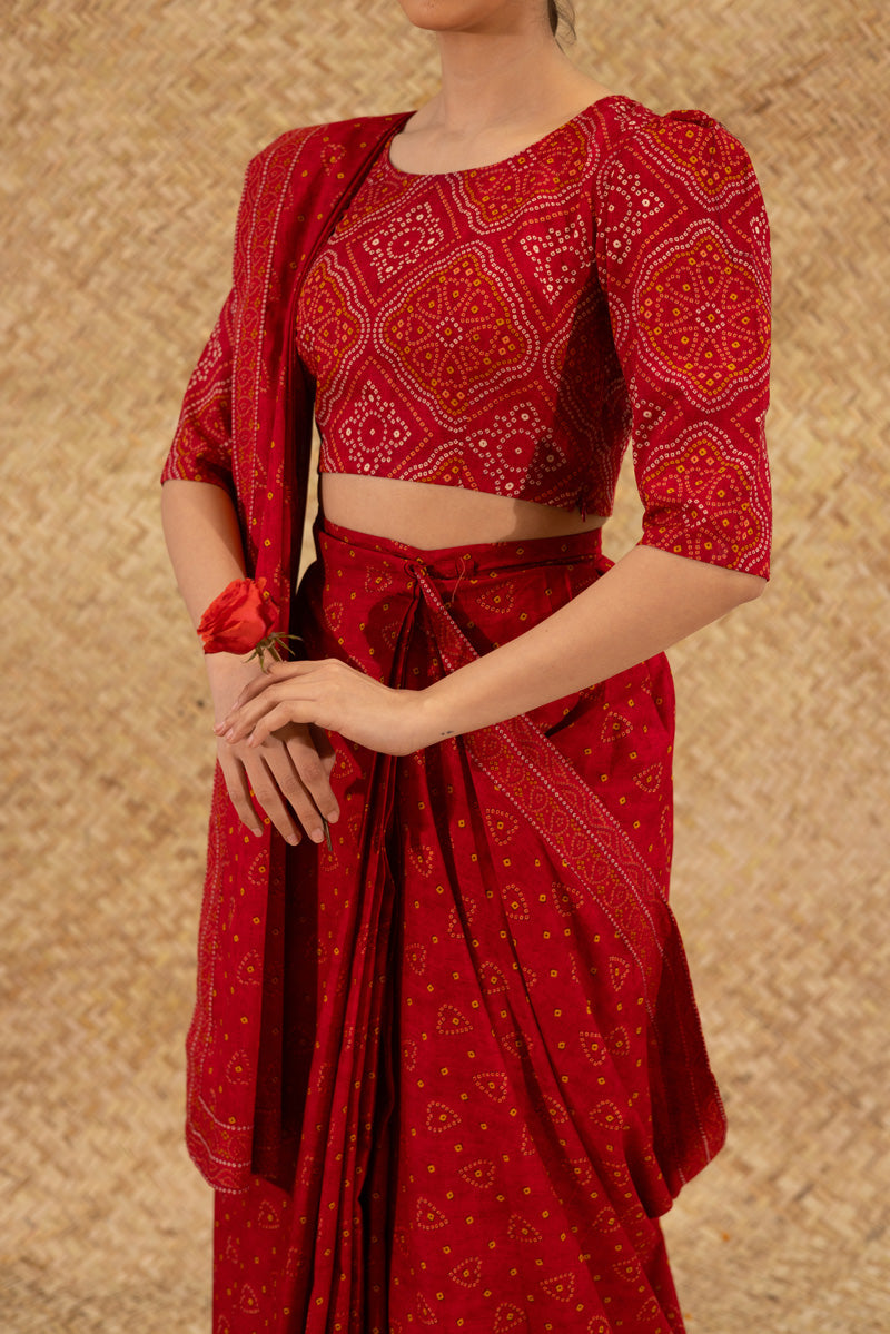 Chunari Drape Saree