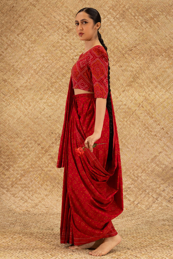 Chunari Drape Saree