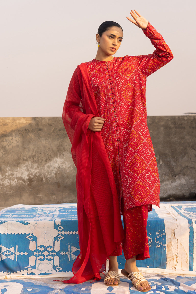 Chunari Hearts Printed Set