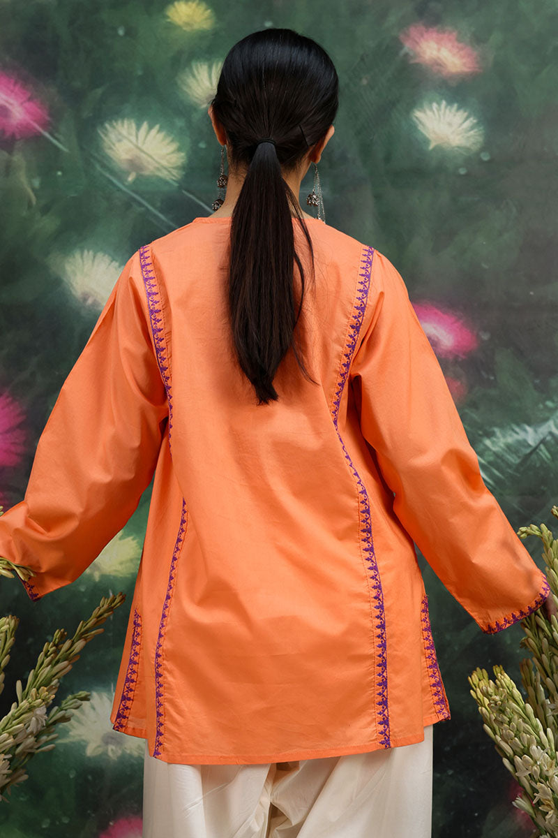 Azure Embroidered Kurti