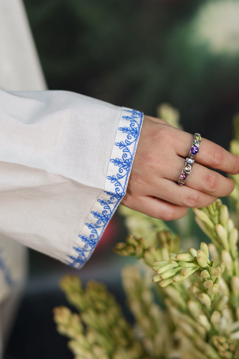 Azure Embroidered Kurti