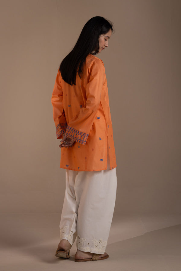 Lemon Blush Embroidered Kurti