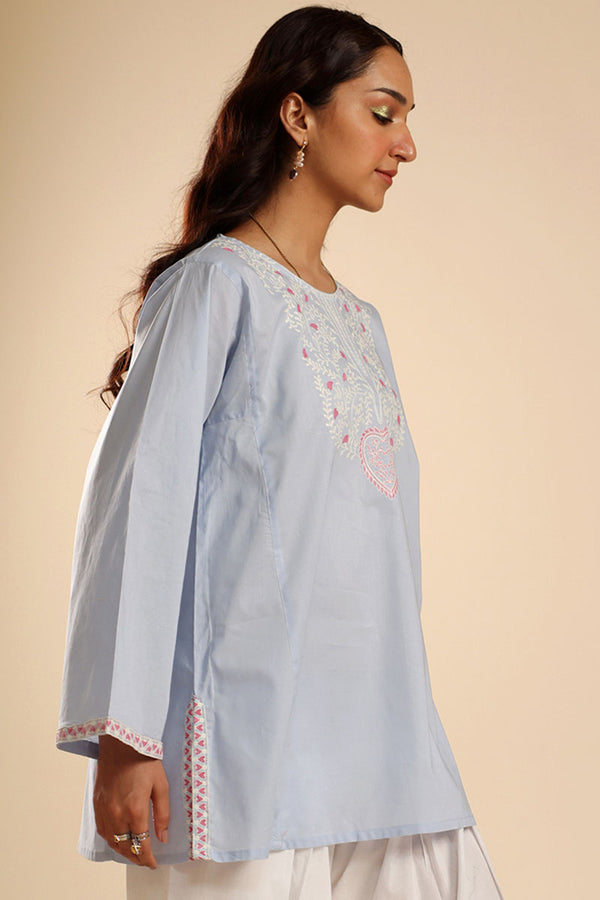 Soft Embroidered Kurti