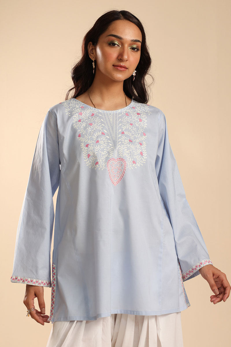 Soft Embroidered Kurti