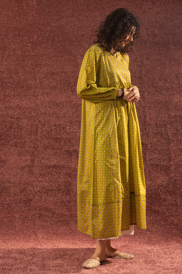 Stitch Script Flared Dress