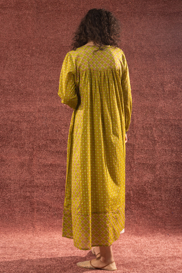 Stitch Script Flared Dress