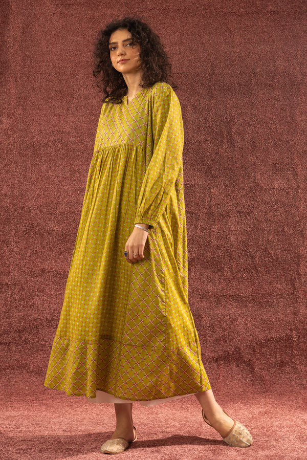 Stitch Script Flared Dress