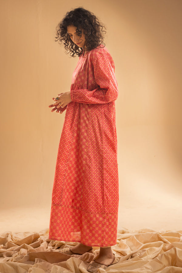 Stitch Script Flared Dress