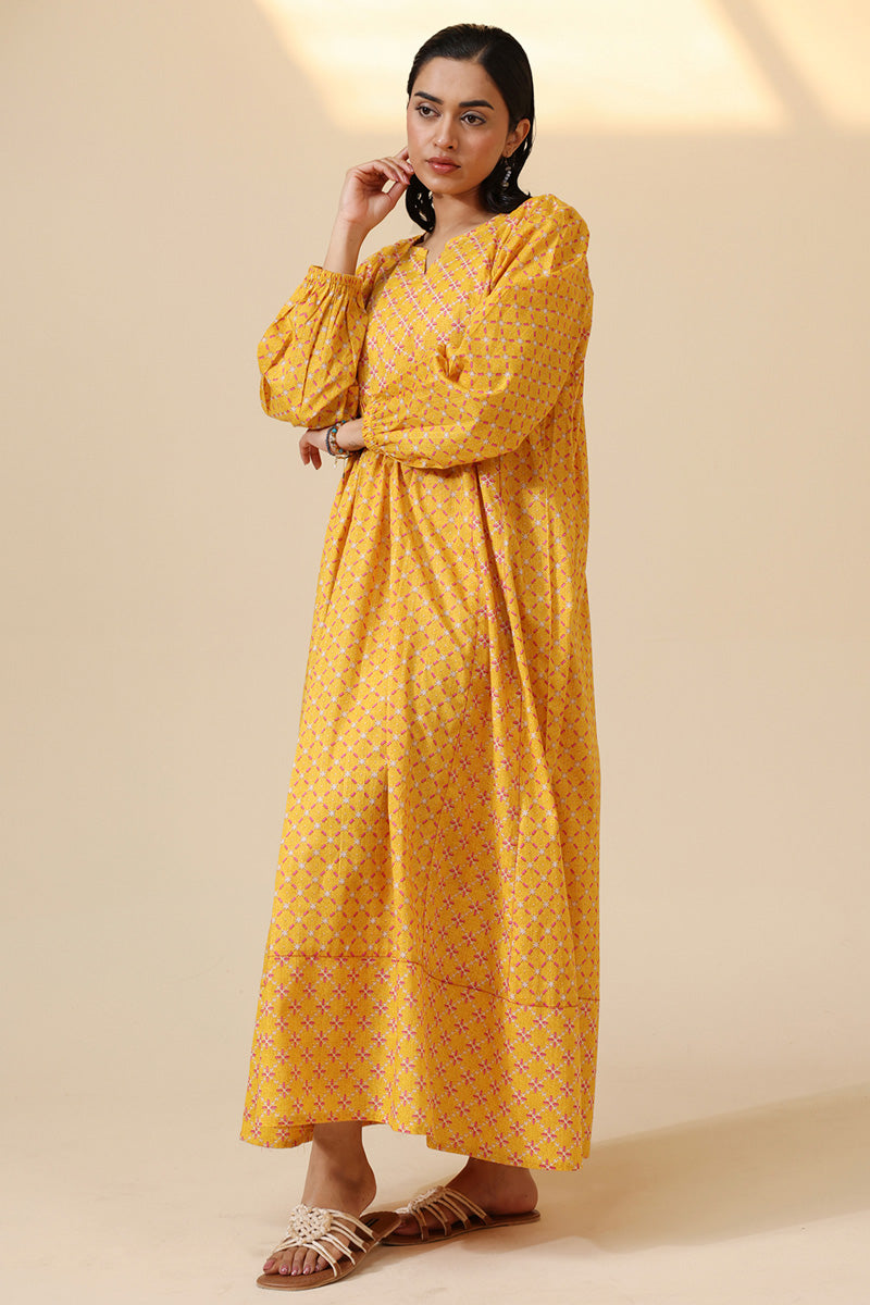 Stitch Script Flared Dress