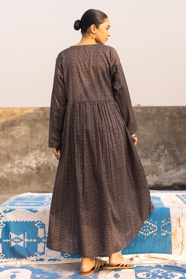 Chunari Beats Flared Dress