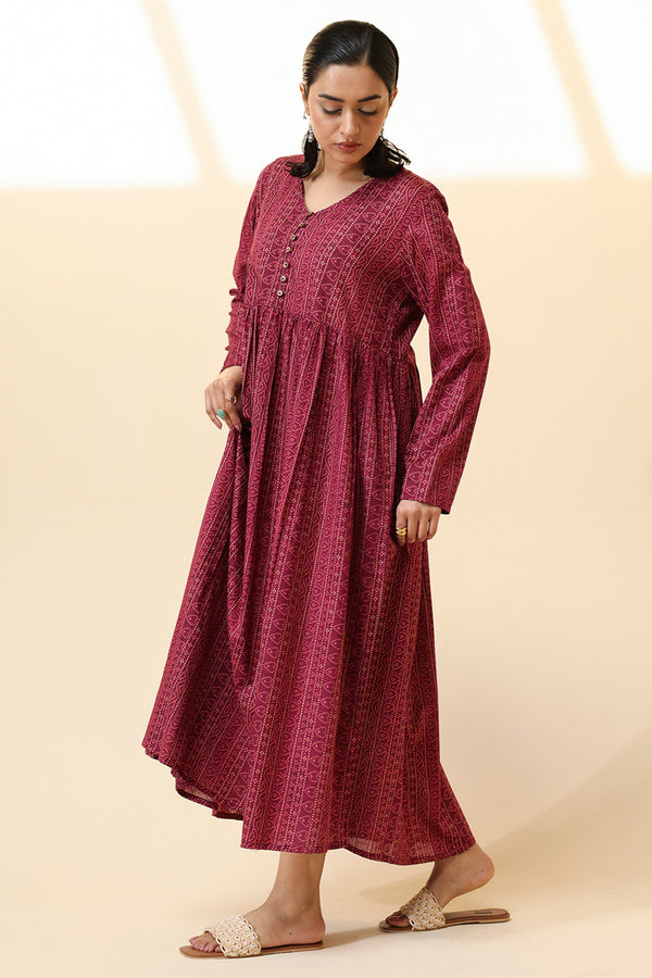 Chunari Beats Flared Dress