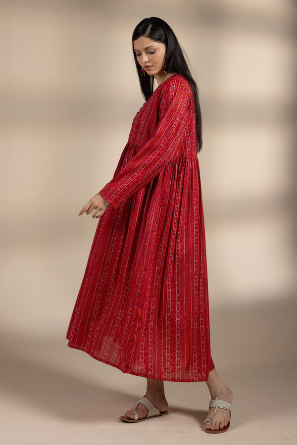 Chunari Beats Flared Dress