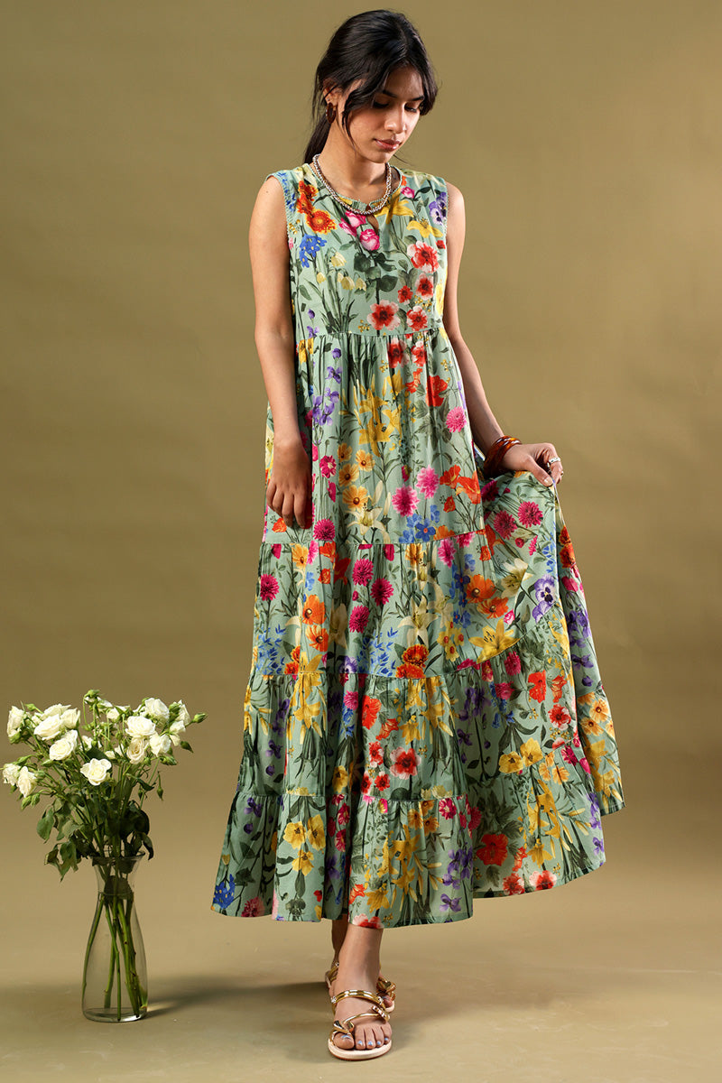 Soft Spring Tiered Dress