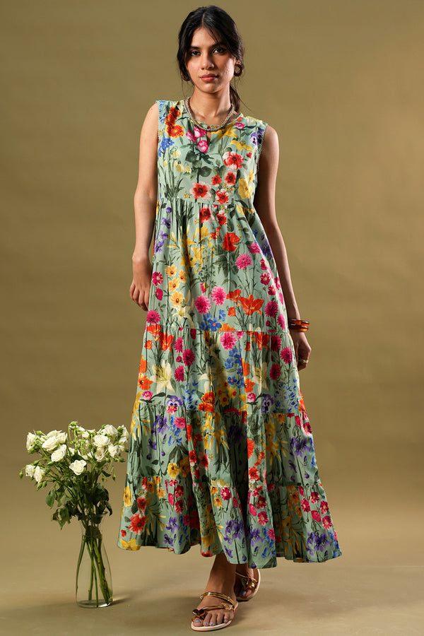 Soft Spring Tiered Dress