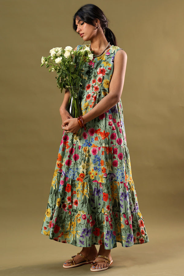 Soft Spring Tiered Dress