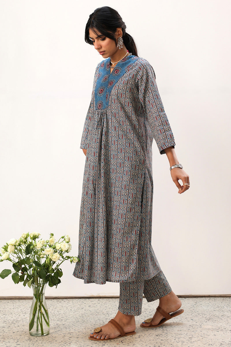 Printed Ajrak Set