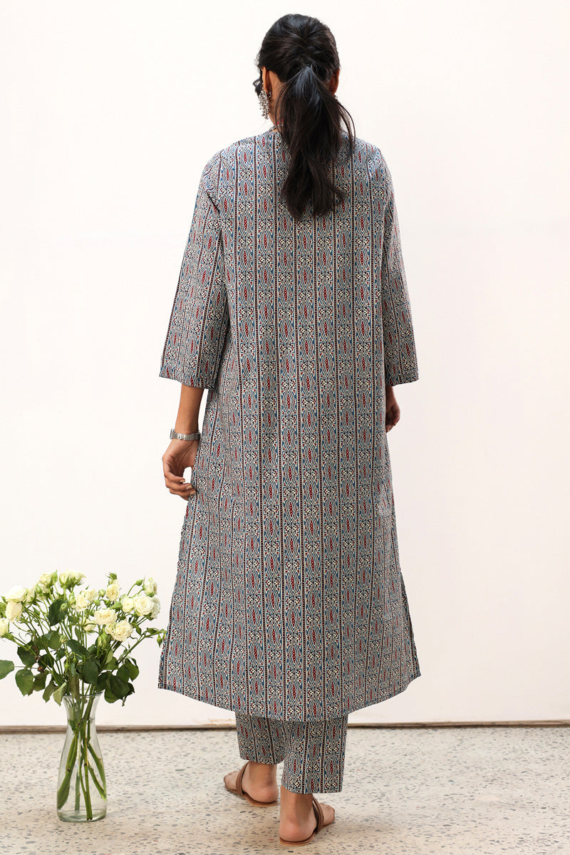 Printed Ajrak Set