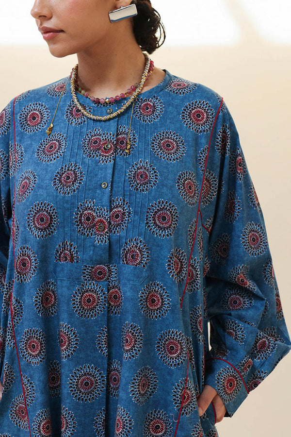 Ajrak Story Flared Set