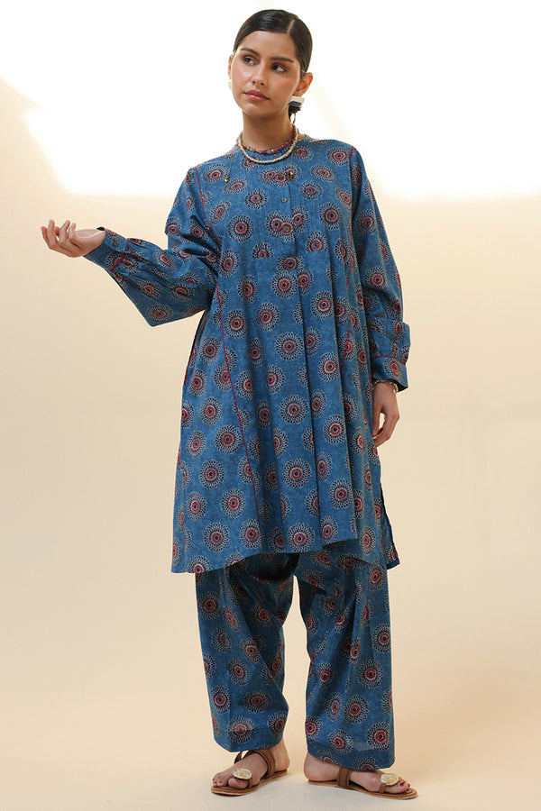 Ajrak Story Flared Set