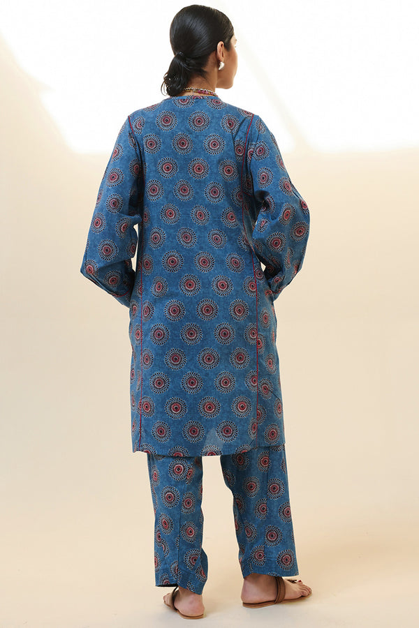 Ajrak Story Flared Set