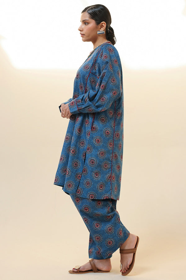 Ajrak Story Flared Set