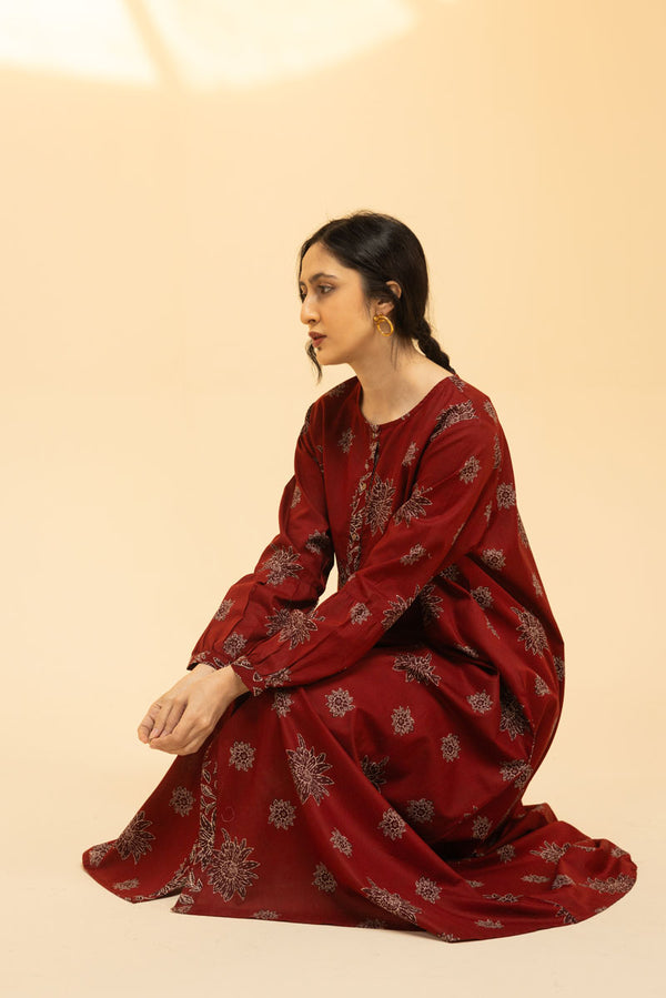 Bloom Veil Printed Dress