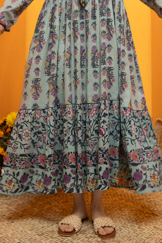 Bloom Drift Tiered Dress
