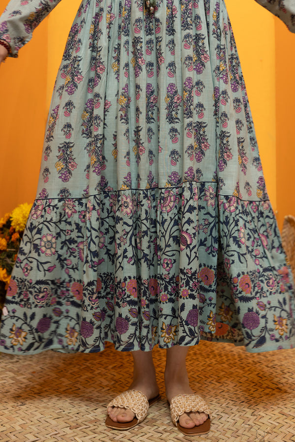 Bloom Drift Tiered Dress