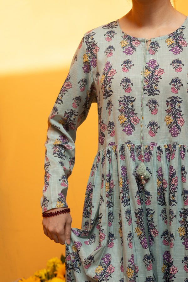 Bloom Drift Tiered Dress