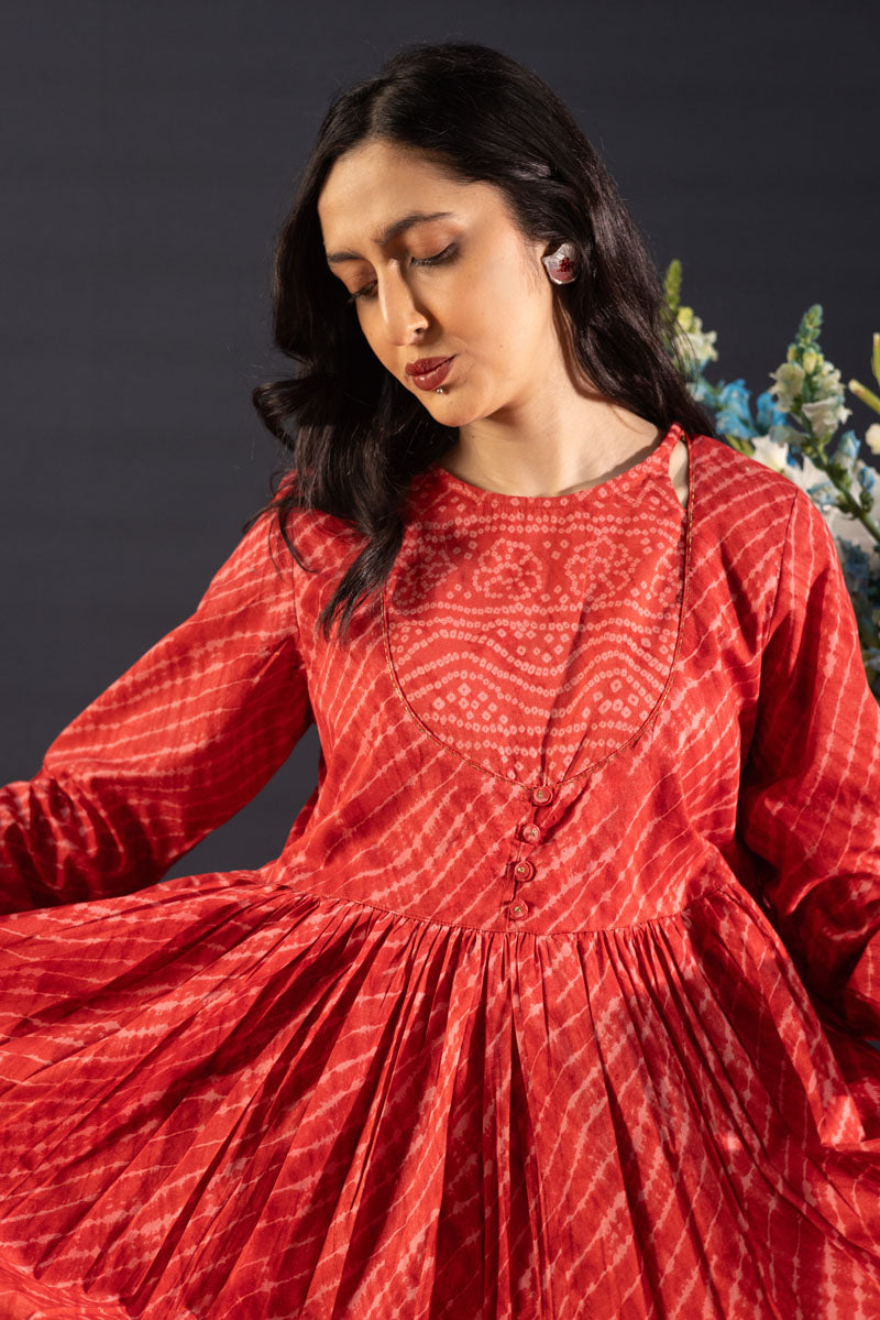 Chunari Anarkali Dress