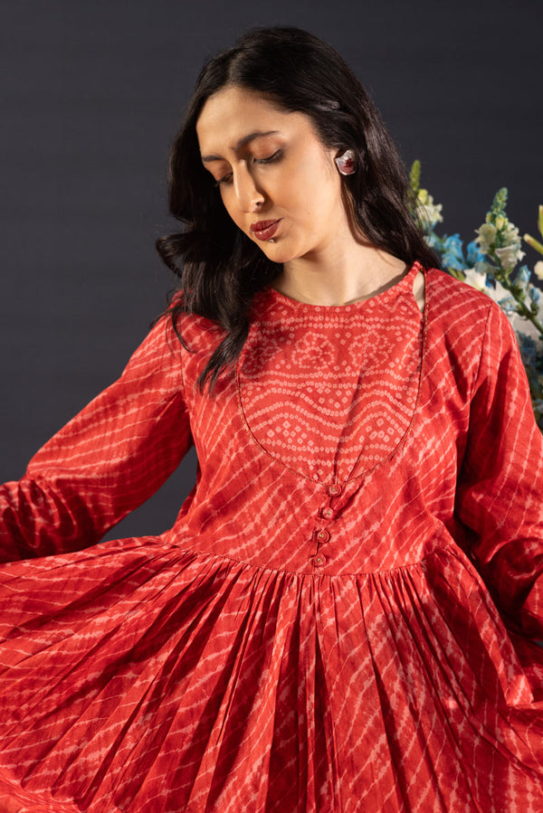 Chunari Anarkali Dress