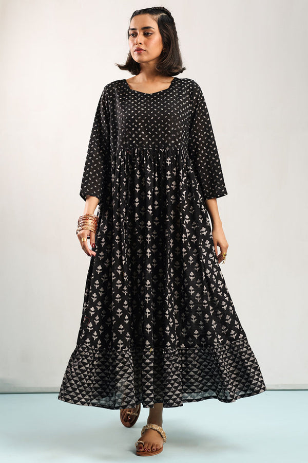 Indie Block Printed Dress
