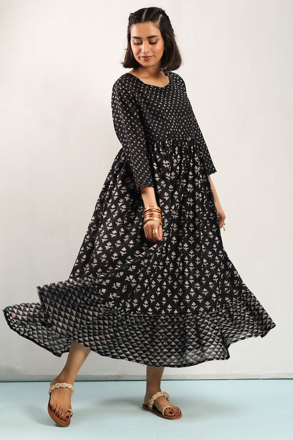 Indie Block Printed Dress