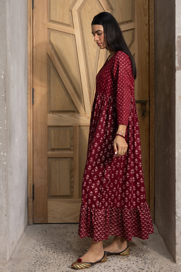 Indie Block Printed Dress