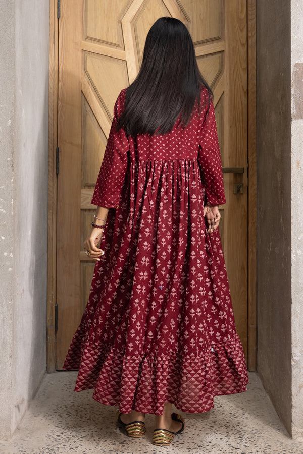 Indie Block Printed Dress