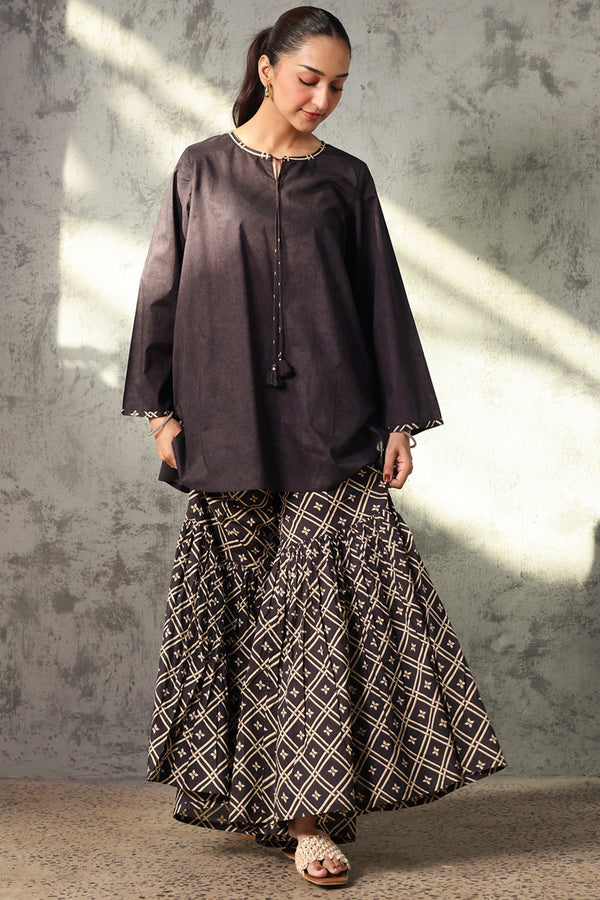 Zari Bloom Gharara Set