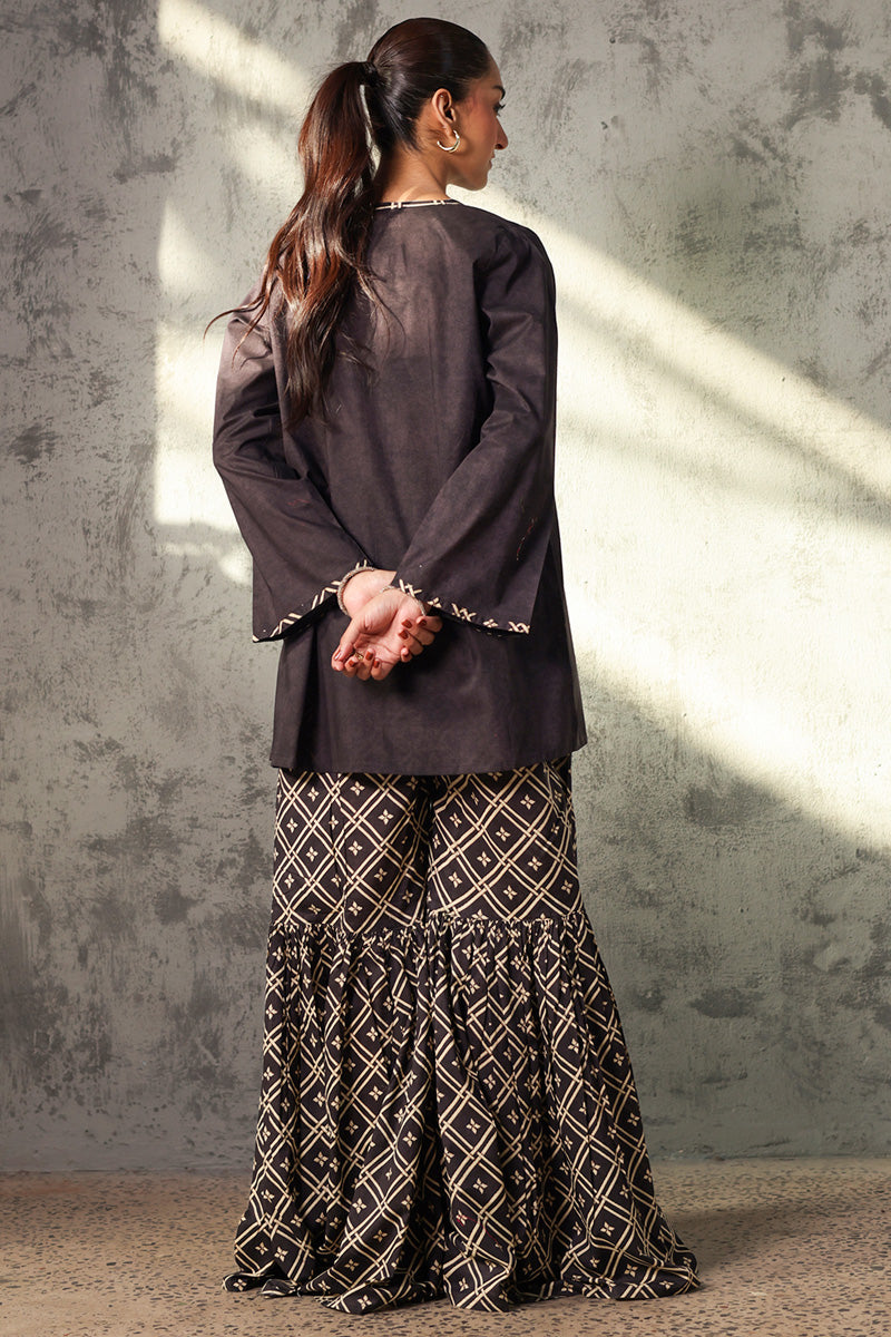 Zari Bloom Gharara Set