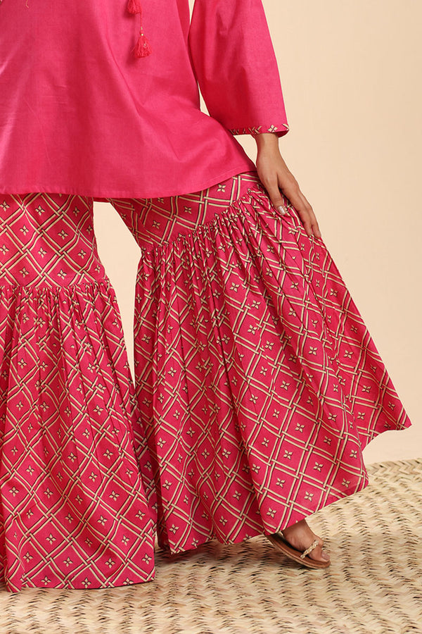 Zari Bloom Gharara Set