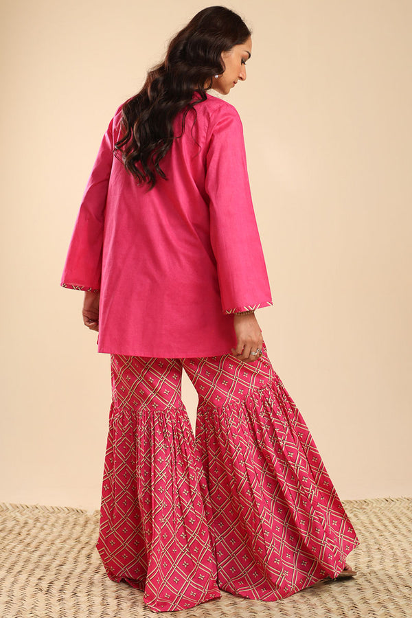 Zari Bloom Gharara Set