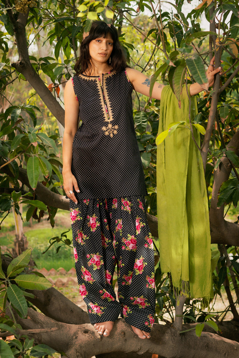 Retro Rose Printed Set