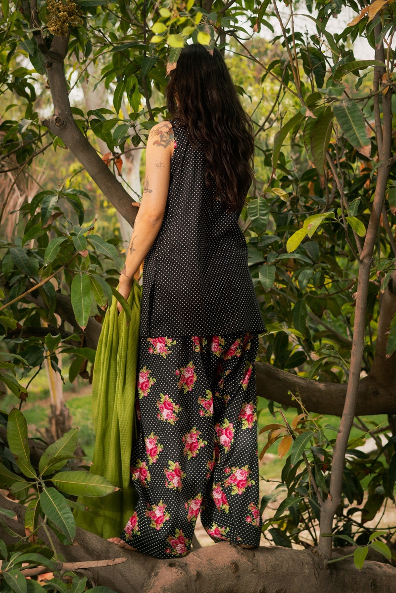 Retro Rose Printed Set