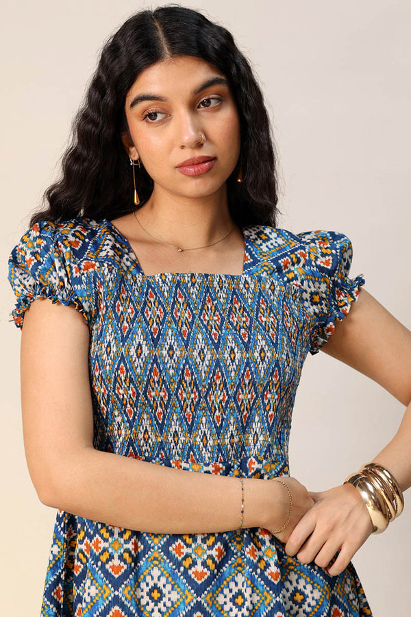 Patola Tales Smocked Dress