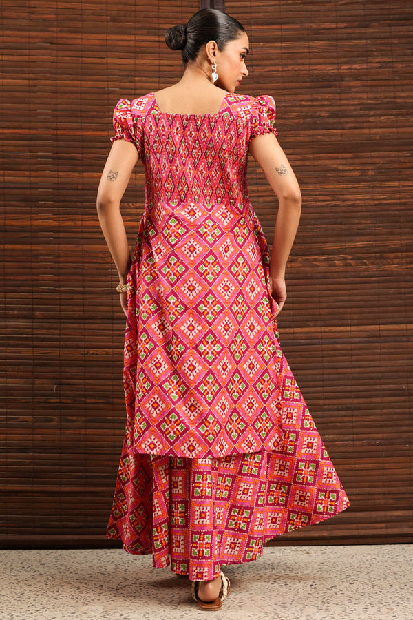 Patola Tales Smocked Dress